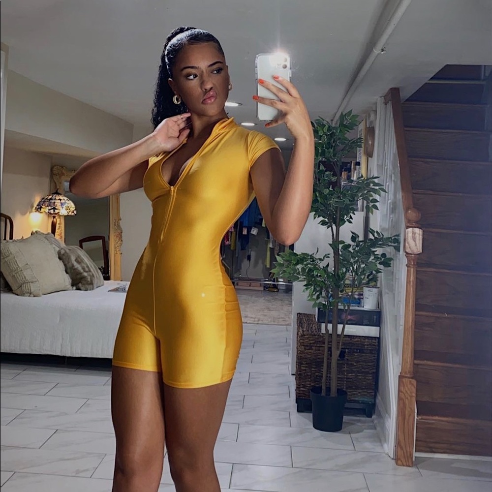 Yellow/Gold Romper